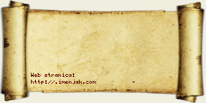 Jana Ponoš vizit kartica